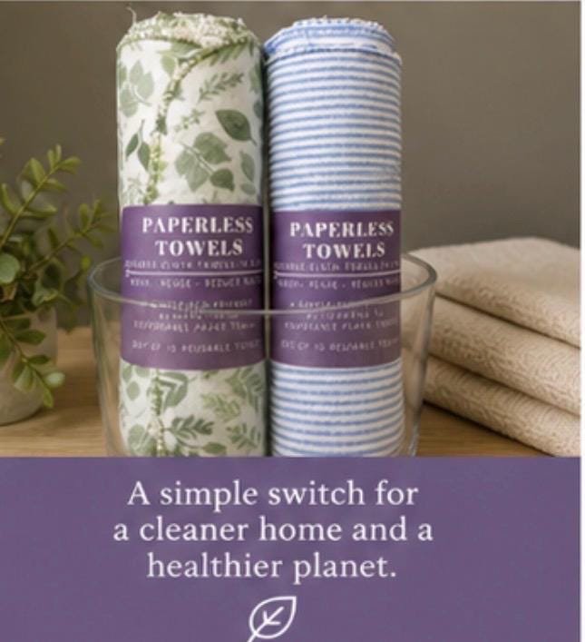 Reusable Paperless Towels product photo from Maggie's Farm & Aromatics Etsy listing