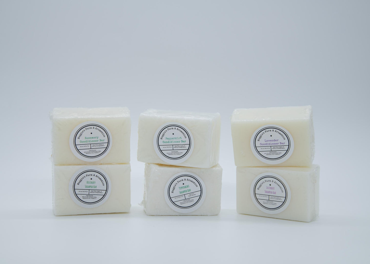 Shampoo + Conditioner Bar Set product photo from Maggie's Farm & Aromatics Etsy listing