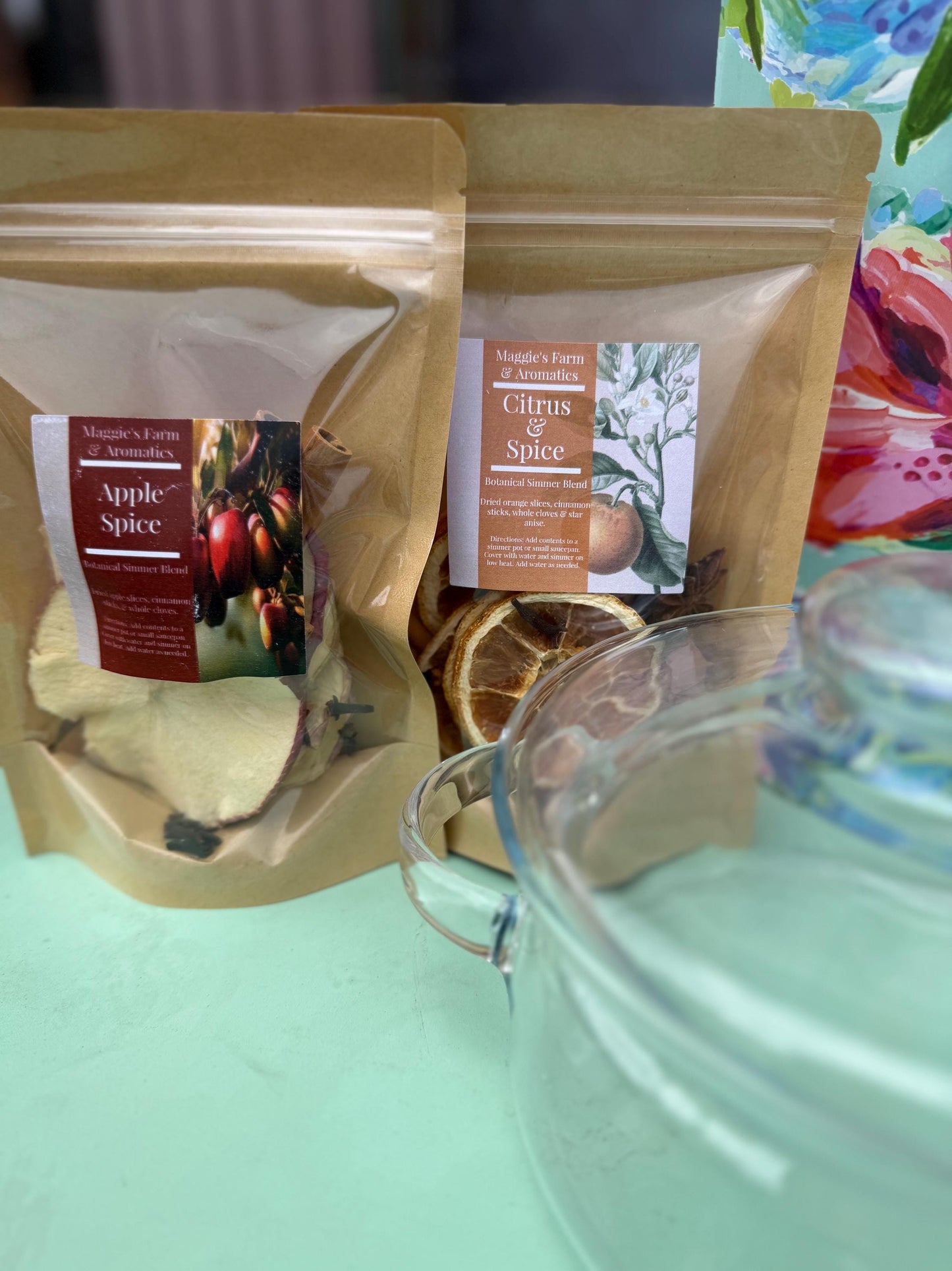 Simmer Pot Gift Set product photo from Maggie's Farm & Aromatics Etsy listing