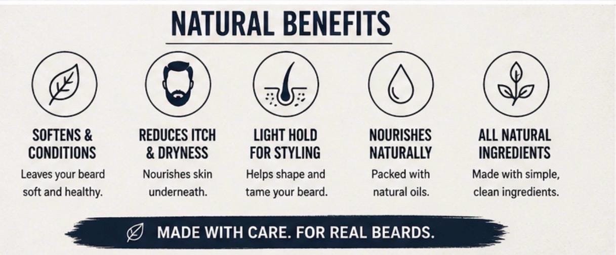 Beard Balm product photo from Maggie's Farm & Aromatics Etsy listing