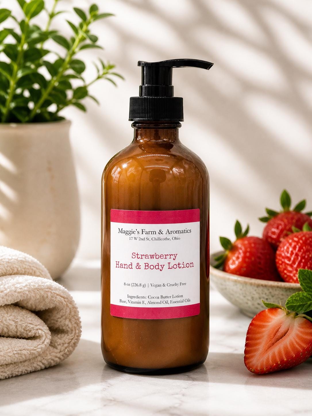 Face and Body Lotion product photo from Maggie's Farm & Aromatics Etsy listing