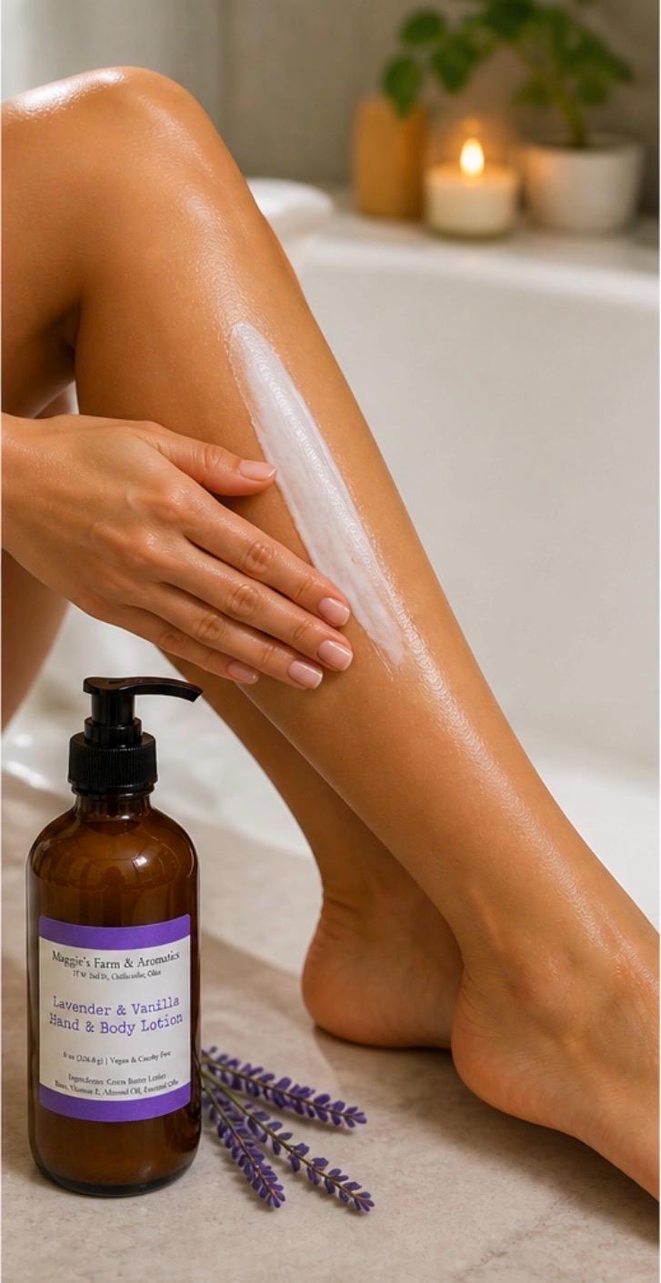 Face and Body Lotion product photo from Maggie's Farm & Aromatics Etsy listing
