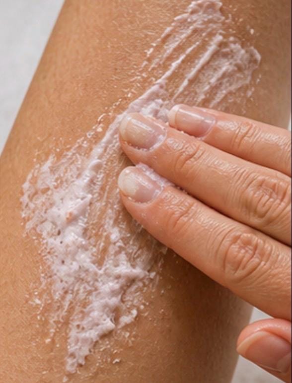 Foaming Body Scrub product photo from Maggie's Farm & Aromatics Etsy listing