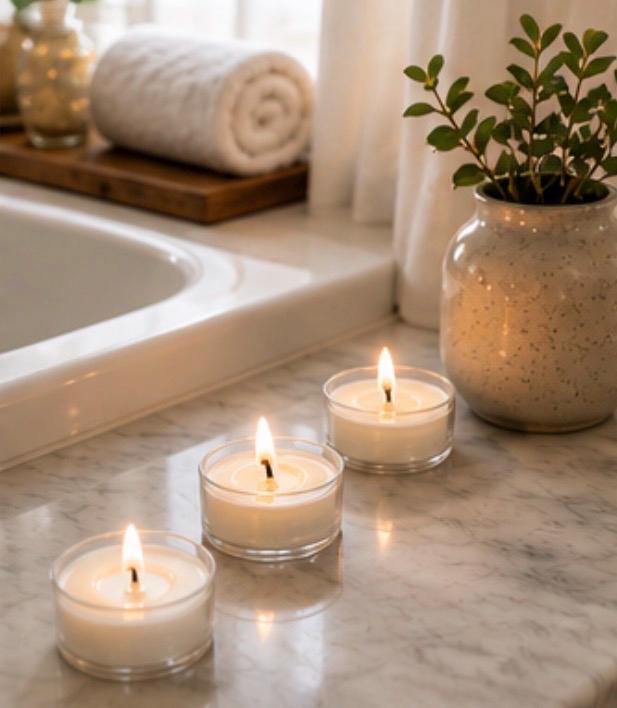 Handpoured Soy Tealight Candles, Vegan Aromatherapy Gift Set