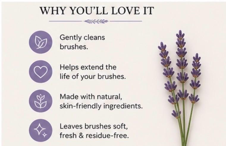 Makeup Brush Cleaner product photo from Maggie's Farm & Aromatics Etsy listing