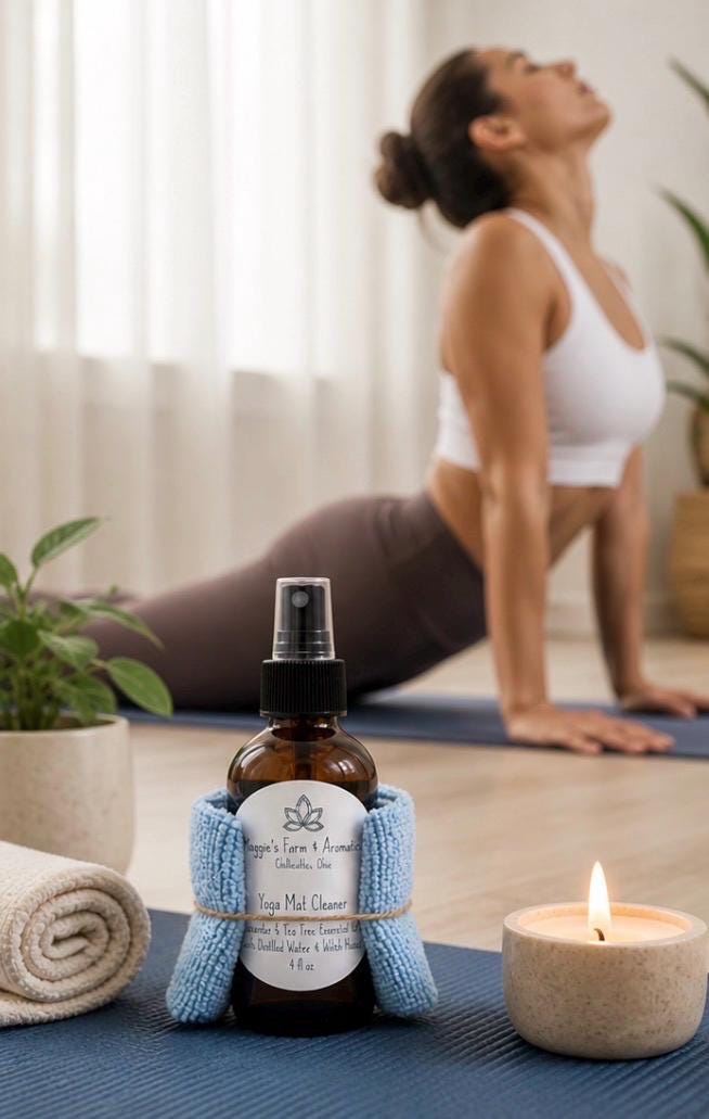 Yoga Mat Cleaner product photo from Maggie's Farm & Aromatics Etsy listing