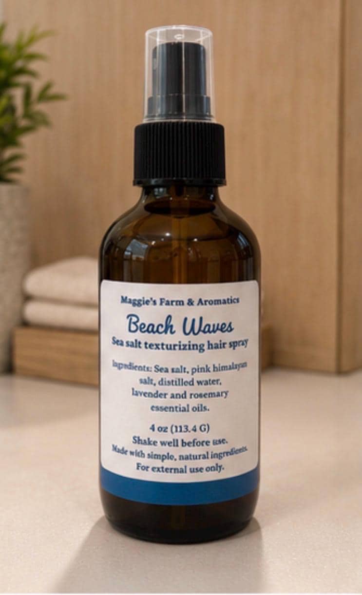 Sea Salt Hair Spray product photo from Maggie's Farm & Aromatics Etsy listing