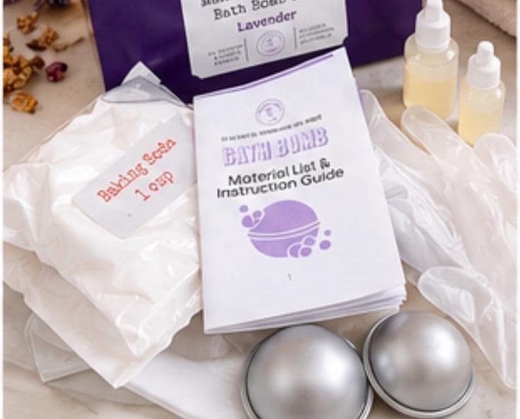 DIY Bath Bomb Kit product photo from Maggie's Farm & Aromatics Etsy listing