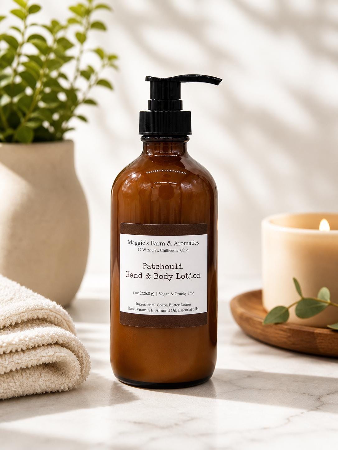 Face and Body Lotion product photo from Maggie's Farm & Aromatics Etsy listing