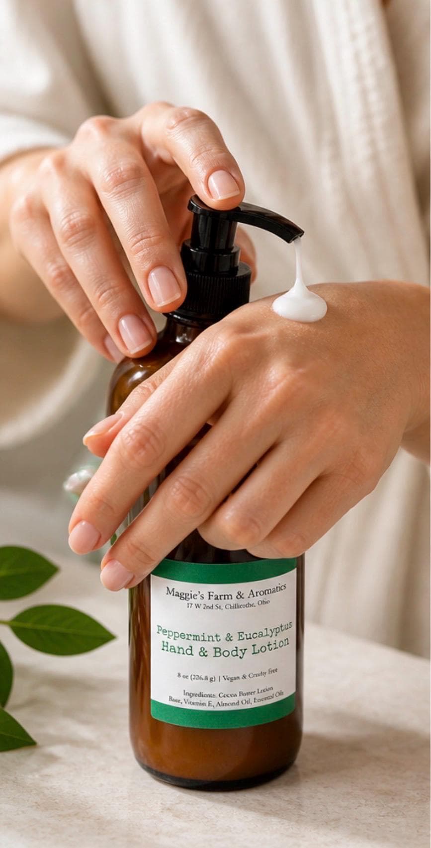 Face and Body Lotion product photo from Maggie's Farm & Aromatics Etsy listing