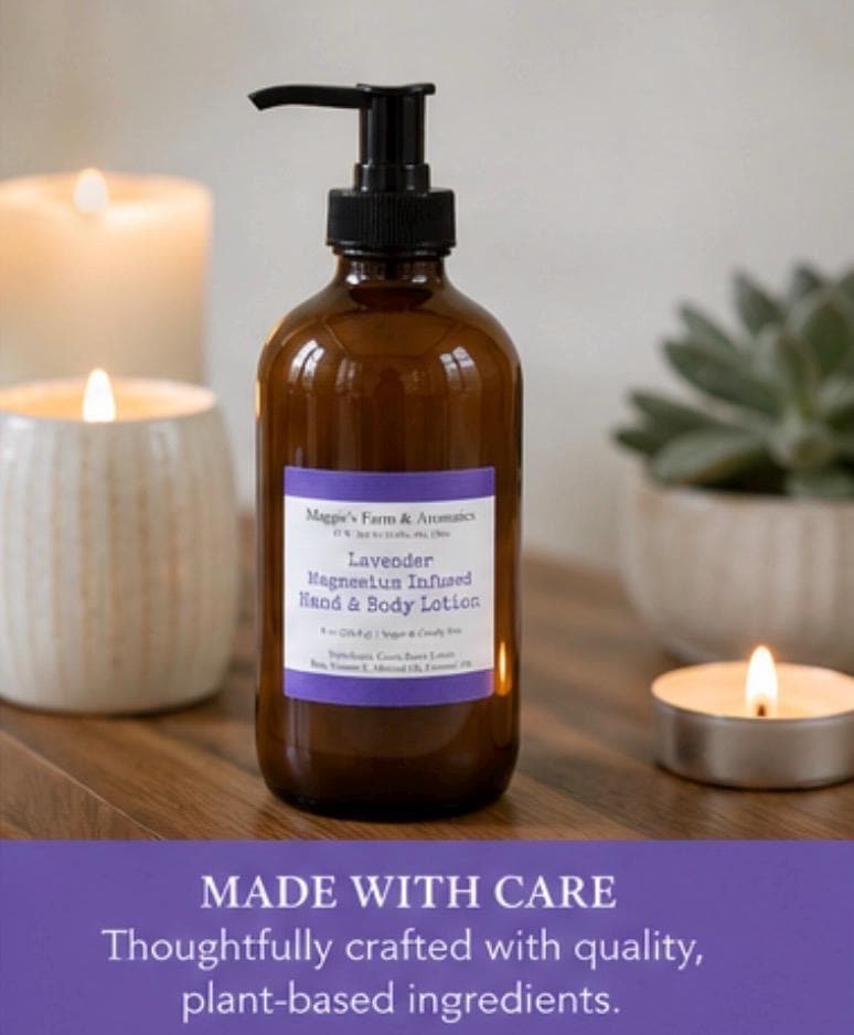 Magnesium Hand & Body Lotion product photo from Maggie's Farm & Aromatics Etsy listing