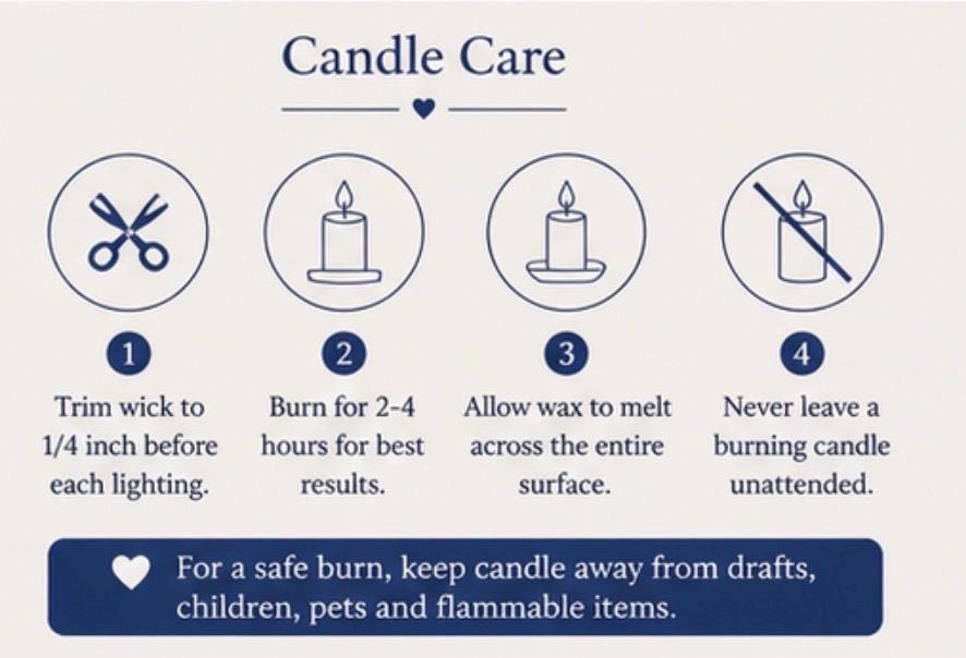 Soy Wax Candle Vegan Candle Aromatherapy Home Fragrance 100 Hour Burn Dye Free Candle
