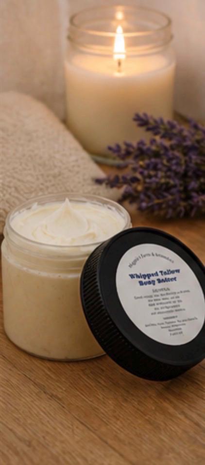Whipped Tallow Body Butter product photo from Maggie's Farm & Aromatics Etsy listing