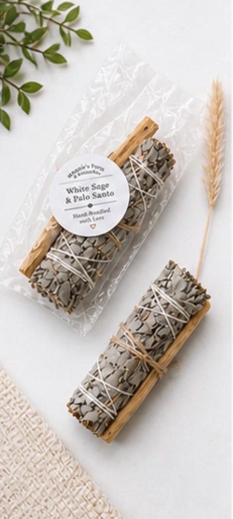 White Sage and Palo Santo Bundle product photo from Maggie's Farm & Aromatics Etsy listing