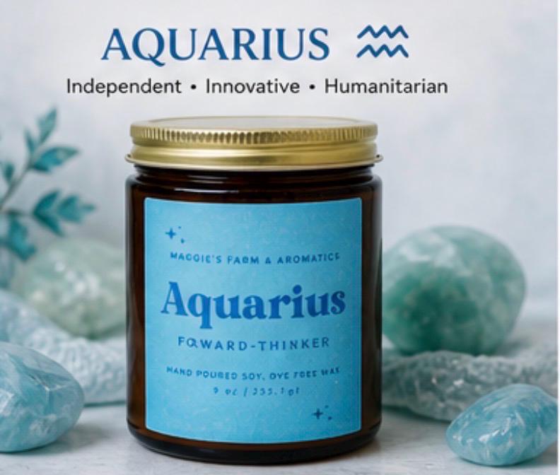 Candle Zodiac Sign Astrology Horoscope Star Sign Soy Wax Candle Personalized Zodiac Candle Birthday Astrology Gift