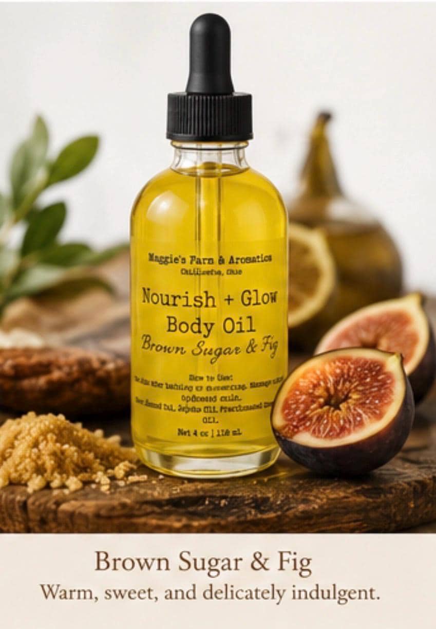 Body Oil product photo from Maggie's Farm & Aromatics Etsy listing