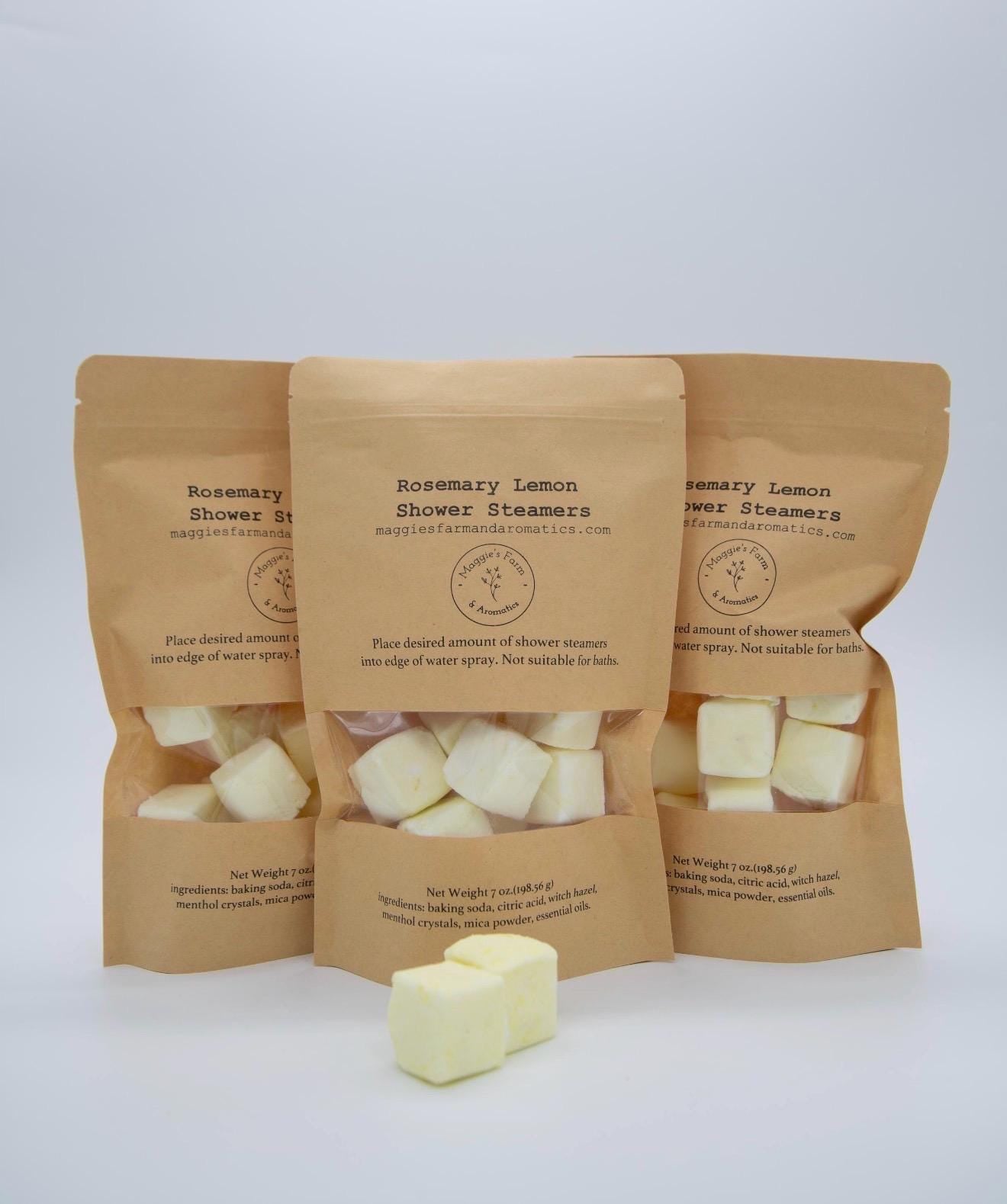 Shower Steamers product photo from Maggie's Farm & Aromatics Etsy listing