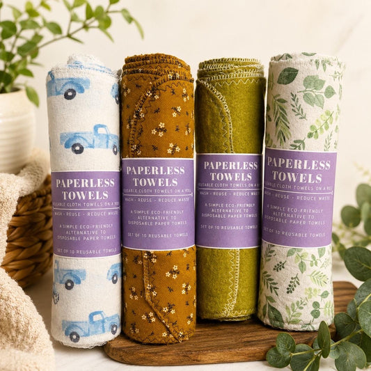 Reusable Paperless Towels product photo from Maggie's Farm & Aromatics Etsy listing