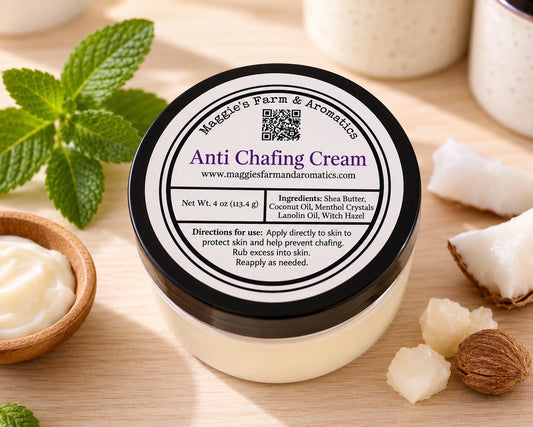 Anti-Chafing Cream product photo from Maggie's Farm & Aromatics Etsy listing