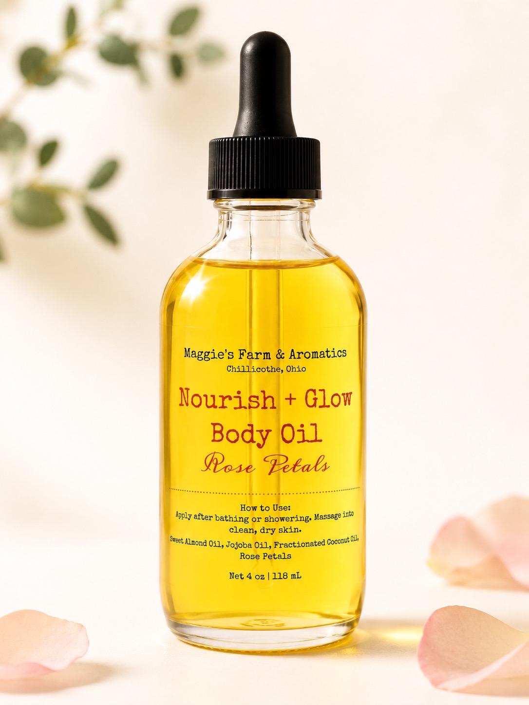 Body Oil product photo from Maggie's Farm & Aromatics Etsy listing