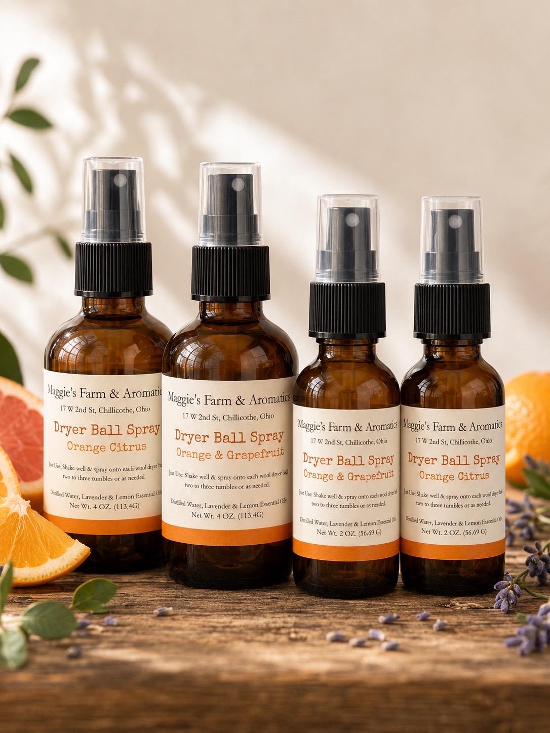 Dryer Ball Oil Blend product photo from Maggie's Farm & Aromatics Etsy listing