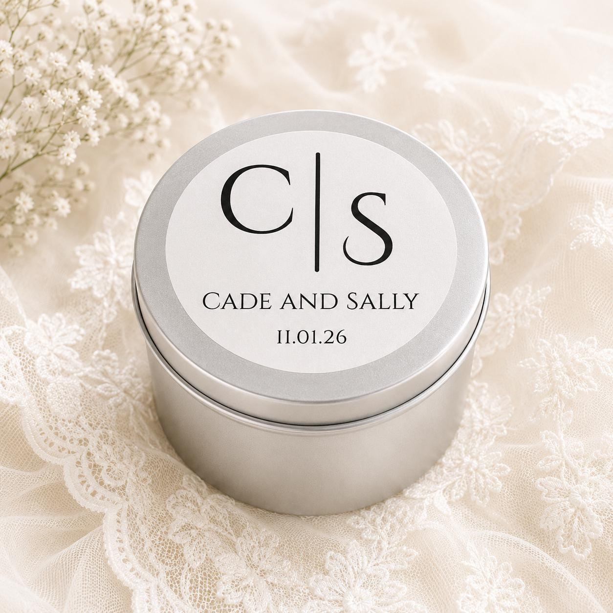 Personalized Wedding Favor Candles product photo from Etsy